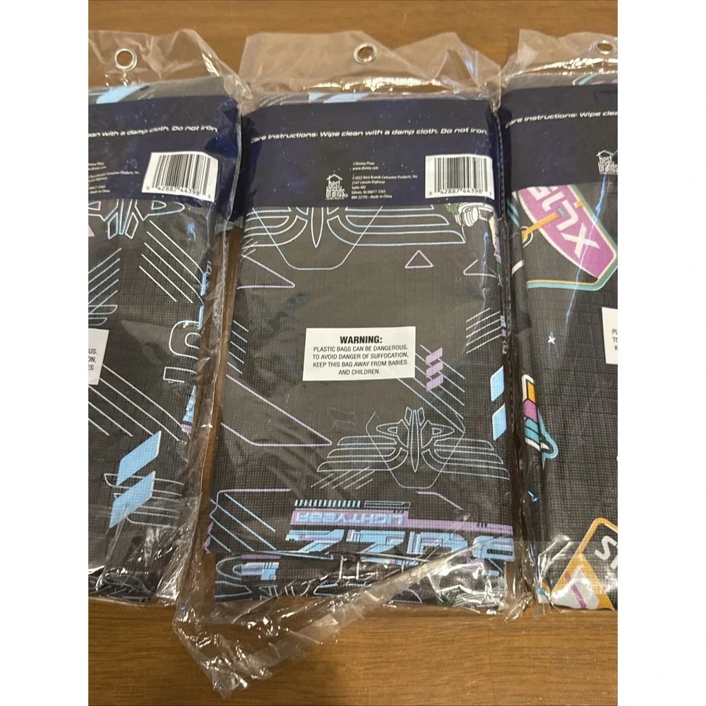 3 Disney Pixar Lightyear Tablecloth Party Birthday Table Cover Reusable Lot of 3